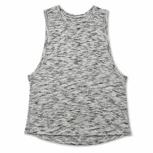 Lululemon Sleeveless Muscle Tank Heathered Gray Crew Neck Women's Size 10